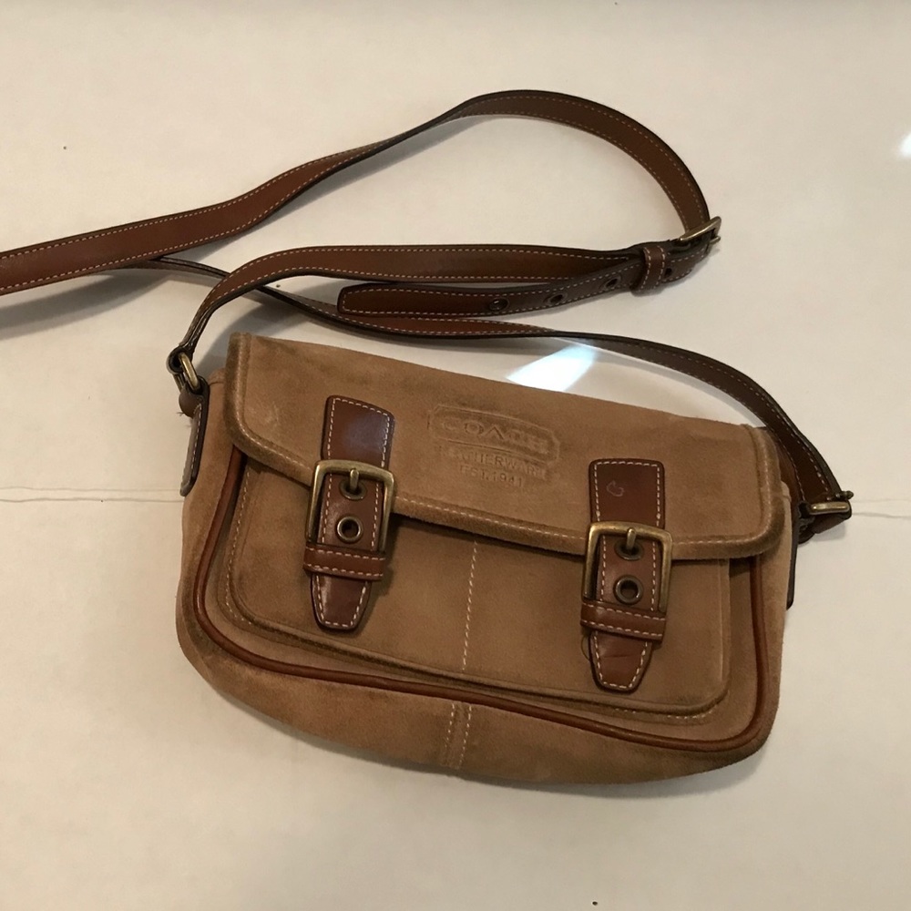 Coach Suede Saddle Purse